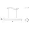 Progress Lighting, Concourse Collection, 1-Light Linear Pendant, Brushed Nickel, LED, Minimalist Design - 2 of 4