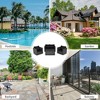 Costway 4PCS Patio Rattan Furniture Set Cushioned Sofa Chair Coffee Table Black - 4 of 4