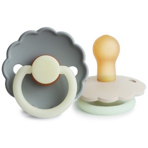 FRIGG Daisy Night Natural Rubber Pacifier 2-Pack - 1 of 4