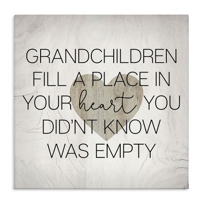 Stupell Industries Heartwarming Grandchildren Phrase, 36" x 36"