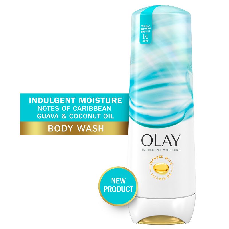 Olay Indulgent Moisture Body Wash Infused with Vitamin B3 - Notes of Guava and Coconut - 20 fl oz, 3 of 11
