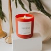 Sweet Water Decor Holiday 15oz Matte Candle - Red - 3 of 3