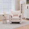 Aukfa Accent Chairs, Oversized Armchair with Side Pockets, Mid Century Modern Reading Chair, Ergonomic Comfy Sofa Chair for Office, Apartment - 2 of 4