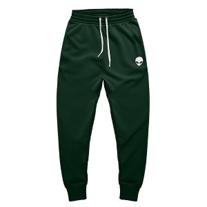 Dalix Alien Embroidered Fleece Jogger Cuff Sweatpant Sweats Soft Warm Cute Womens - 1 of 4