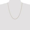 Black Bow Jewelry 1mm, 14k Rose Gold, Diamond Cut Solid Spiga Chain Necklace - 2 of 4
