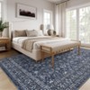 Washable Rug Vintage Rug with Non Slip TPR Backing, Traditional Oriental Carpet - 2 of 4