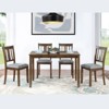 NicBex Dining Room Table Set for 4 Morden Dining Table with MDF Tabletop, 4 Slatted Backrest Chair for Dining Room - 3 of 4