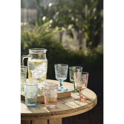 Bormioli Rocco Set of 4 Romantic Cooler Glasses - 16 oz. - Light Blue