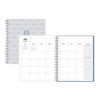 Blue Sky 8"x10" Weekly/Monthly Spiral Planner Smooth Frosted Clarice Blue Bows - 4 of 4