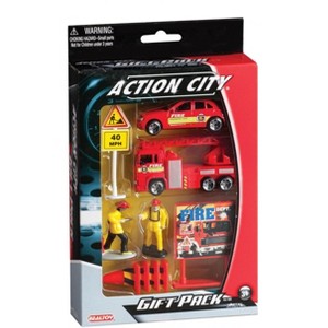 Daron Fire Dept 10 Piece Gift Set, Ages 3+, Toy Vehicle Playset - 1 of 2