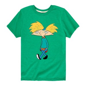 Boys' - Hey Arnold! - Distressed Arnold Short Sleeve Graphic T-Shirt - 1 of 4