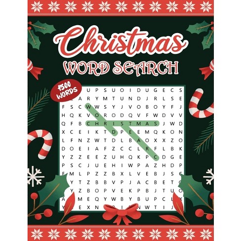 Christmas Word Search Book - Large Print By Laura Bidden (paperback) :  Target