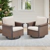 Buenhomino All-Weather Wicker Patio Sofa Conversation Set - 2 of 4