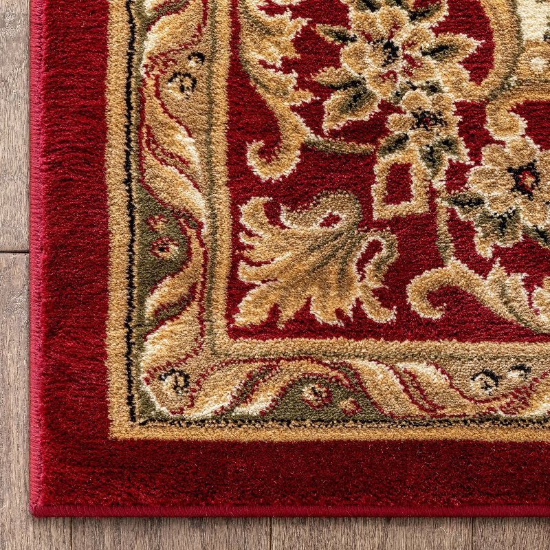 Well Woven Pastoral Medallion French European Floral Formal Traditional Modern Classic Thick Soft Area Rug, 5 of 10