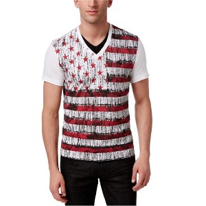 I.N.C International Concepts Mens Flag Graphic T-Shirt, White, X-Large - 1 of 1