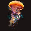 Men's Design By Humans Electric Jellyfish World By DavidLoblaw T-Shirt - 2 of 4