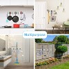 LunaLulinlk 2 Packs Mop and Broom Holder Wall Mount, Utility Hooks Mop Hanger, Broom Organizer Wall Hanging Rack - 3 of 4