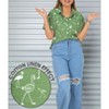 HAPPY BAY Women's Button Down Blouses Short Sleeve Tops Tropical Vacation Button Up Shirt Beach Party Holiday Summers for Women - 4 of 4