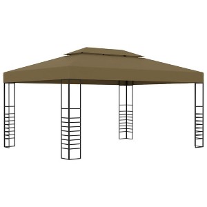 vidaXL Gazebo 9.8'x13.1' Taupe 0.6 oz/ftÂ² - 1 of 4