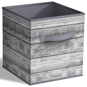 Sorbus 11 Inch Foldable Fabric Storage Cube Bin with Handles - for Organizing Pantry, Closet, Nursery, Playroom, and More - 1 of 4