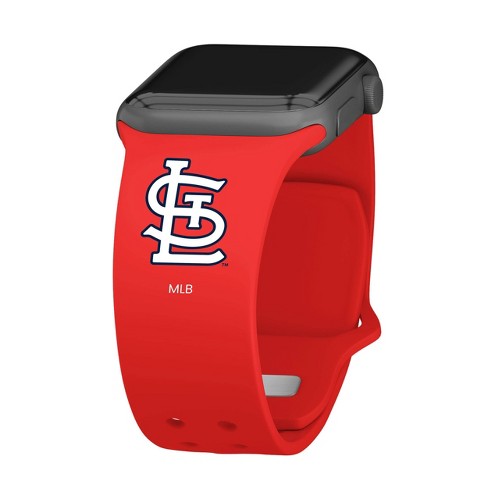 Mlb Saint Louis Cardinals Apple Watch Compatible Silicone Band Red Target