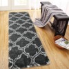 Modern Soft Fluffy Living Room Rugs, Plush Non Slip Non Shedding Throw Carpet for Nursery Bedroom Payroom - 3 of 4