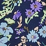 deep sea navy wildflowers