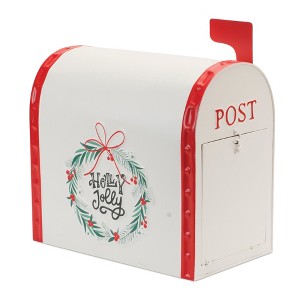 Holly Jolly Metal Mailbox - 1 of 1
