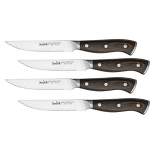 JoyJolt 4pc Steak Knives Set of 4. High Carbon, x50 German Steel Kitchen Knife Set