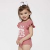 The Juniper Shop No Bunny Loves Me Like Grandma Baby Flutter Sleeve Bodysuit - 2 of 2
