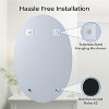 24"x36" Frameless Oval Wall Mirror for Bathroom/Vanity, Beveled Edge, Simple & Elegant Look - 3 of 4