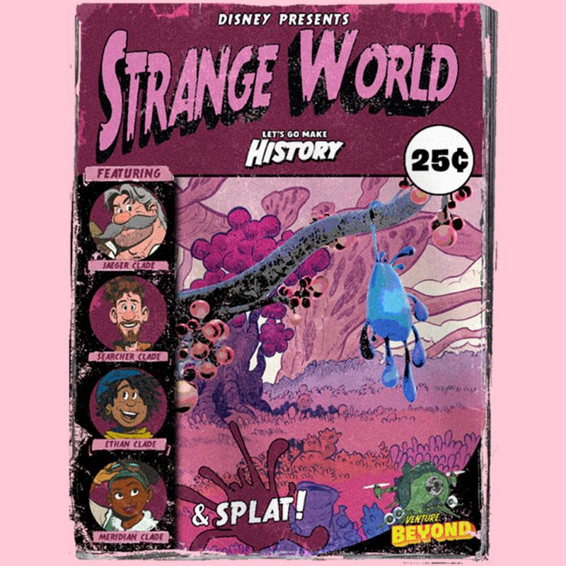 Girl's Disney Strange World Comic Book Cover T-Shirt, 2 of 5