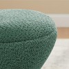 VANOMi 15.75'' Wide Upholstered Swivel Ottoman, Makeup Pouf, Shoe Changing Stool - 4 of 4