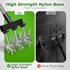 Walensee Adjustable Manual Garden Cultivator with Rustproof Aluminum Blades - Heavy Duty Rotary Tiller, Lightweight Nylon Base (Black, 68.4 Inch) - 4 of 4