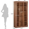 Tribesigns 70.8-Inch Tall Bookcase, 5-Tier Wood Bookshelf with 15 Open Shelves, Freestanding Storage Organizer for Living Room, Office - 3 of 4
