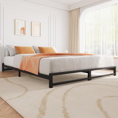 6 Inch Twin/Full/Queen/King  Size Bed Frame Heavy Duty Metal Platform Bed Frame with Steel Slat Support
