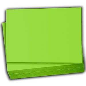 Hamilco Colored Scrapbook Cardstock Paper 5x7 Card Stock Paper 65 lb Cover 100 Pack (Pear Green) - 1 of 4