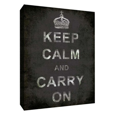 11" x 14" Keep Calm And Carry On Walk Decorative Wall Art - PTM Images