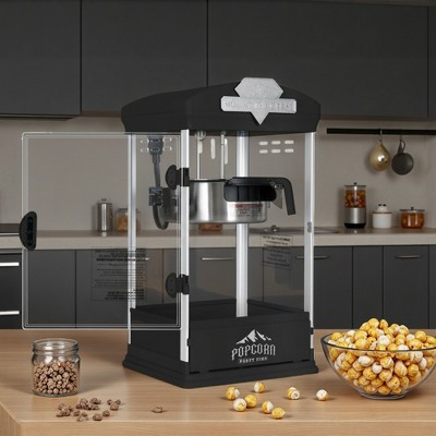 FONTOI 4/6/8/12/16 OZ Popcorn Machine Popcorn Maker with Stainless Steel Kettle Commercial Popcorn Maker with Scoop Oil Spoon and Popcorn Cups