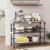 Coucheta 43" Console Table, 3-Tier Sofa Table with Open Storage Shelves, Slim Entryway Table for Behind Couch, Living Room, Hallway & Bedroom - 3 of 4