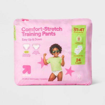Girls' Comfort-Stretch Disposable Training Pants - up&up™
