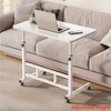Standing Desk Adjustable Height, Mobile Stand up Desks w/Wheels, Portable Rolling Small Computer Table for Home Office - 4 of 4