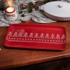 Primitives By Kathy 8.0 Inch Nordic Tree Platter Christmas Seasonal Tabletop , Red Glazed Finish (1PC) - 3 of 3