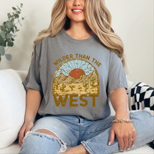 Simply Sage Market Wilder Than The West Garment Dyed Tee - 1 of 4