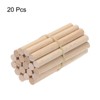 Unique Bargains Arts Garden Christmas Decoration Round Natural Wood Sticks 20 Pcs - 3 of 4