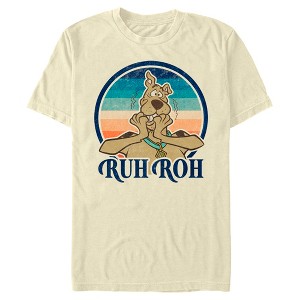 Men's Scooby Doo Ruh Roh Retro Circle T-Shirt - 1 of 3