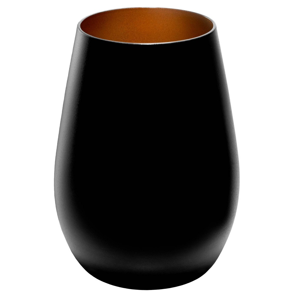 Photos - Glass 16.5oz 2pk  Olympia Tumbler Drinkware Set Black/Bronze - Stolzle Laus