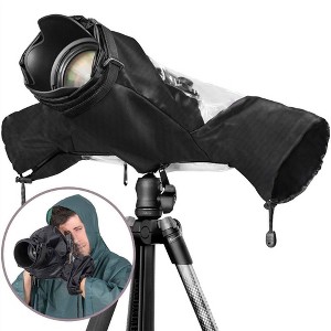 Vivitar Waterproof Camera Rain Cover Shield Coat Protector Sleeve for Large Canon Nikon Sony Digital SLR Camera - 1 of 4
