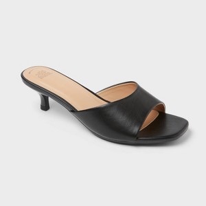 Women's Mavis Mid Martini Mule Heels with Memory Foam Insole - Wild Fable™ Black - 1 of 3