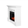 Merced 61" Grand Electric Fireplace in White by Real Flame - 4 of 4